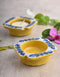 Blue Pottery T-Holder Set Of 2 Pcs.